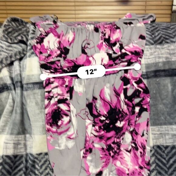 Muse Floral Print Ruched Dress Size XXS 2 - Picture 5 of 10